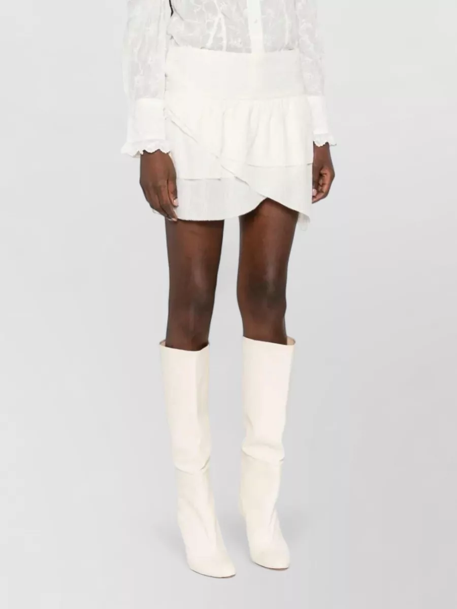 Isabel Marant Etoile Asymmetric Ruffled Midi Skirt