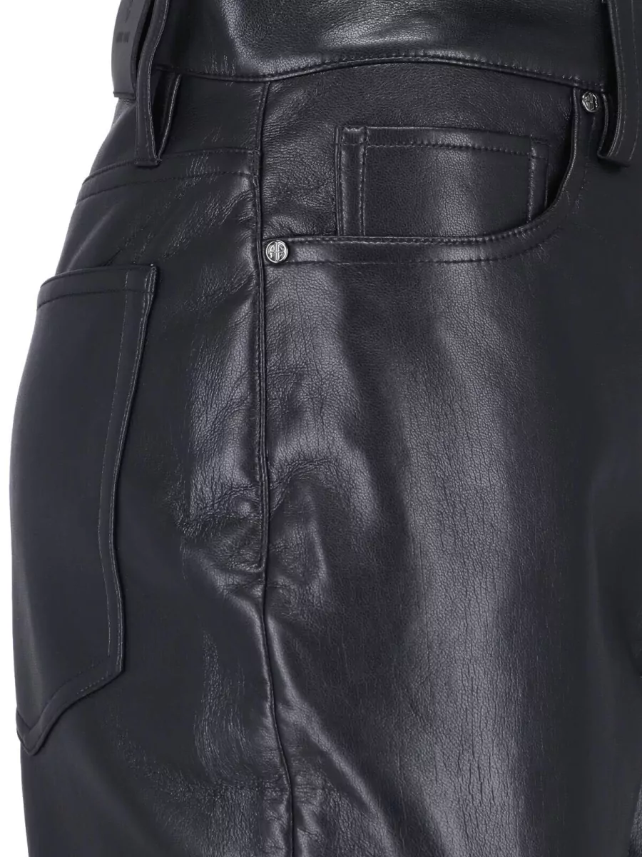 Anine Bing High-Rise Straight-Leg Trousers