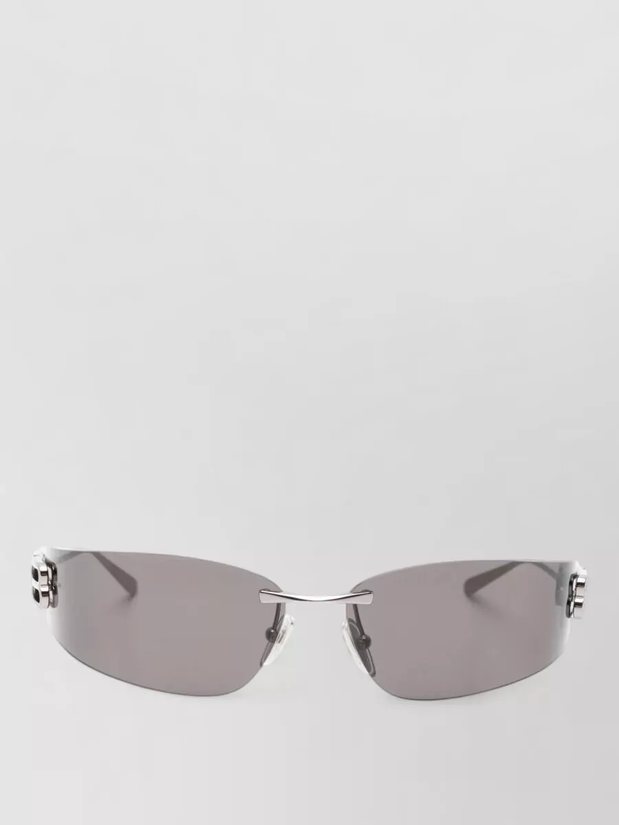 Balenciaga Metal Rectangle Sunglasses