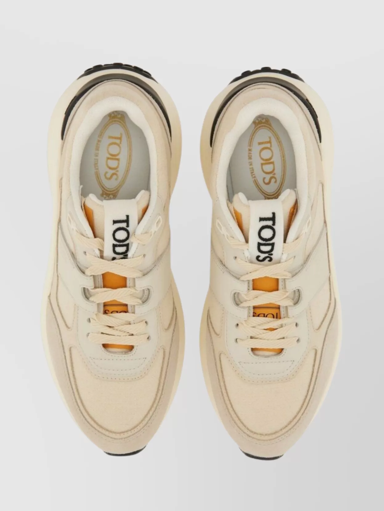 Tod's Low-Top Round Toe Rubber Sole Sneakers