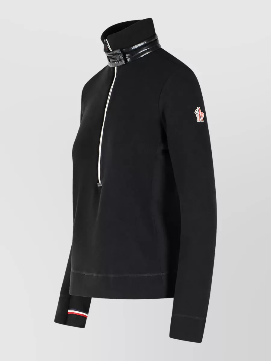 Moncler Grenoble Turtleneck Half-Zip Sweater