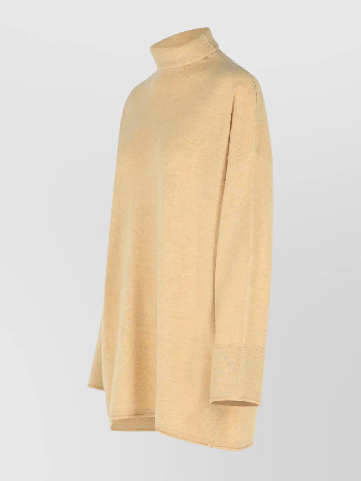 Max Mara Oder Beige Cashmere Turtleneck Sweater