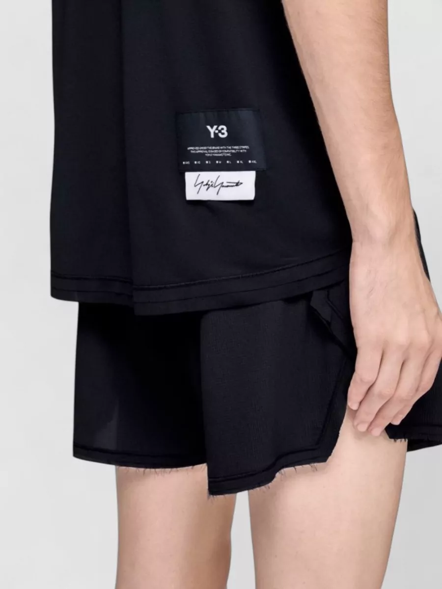 Y-3 Recycled Polyester Logo Print Short Sleeve T-Shirt