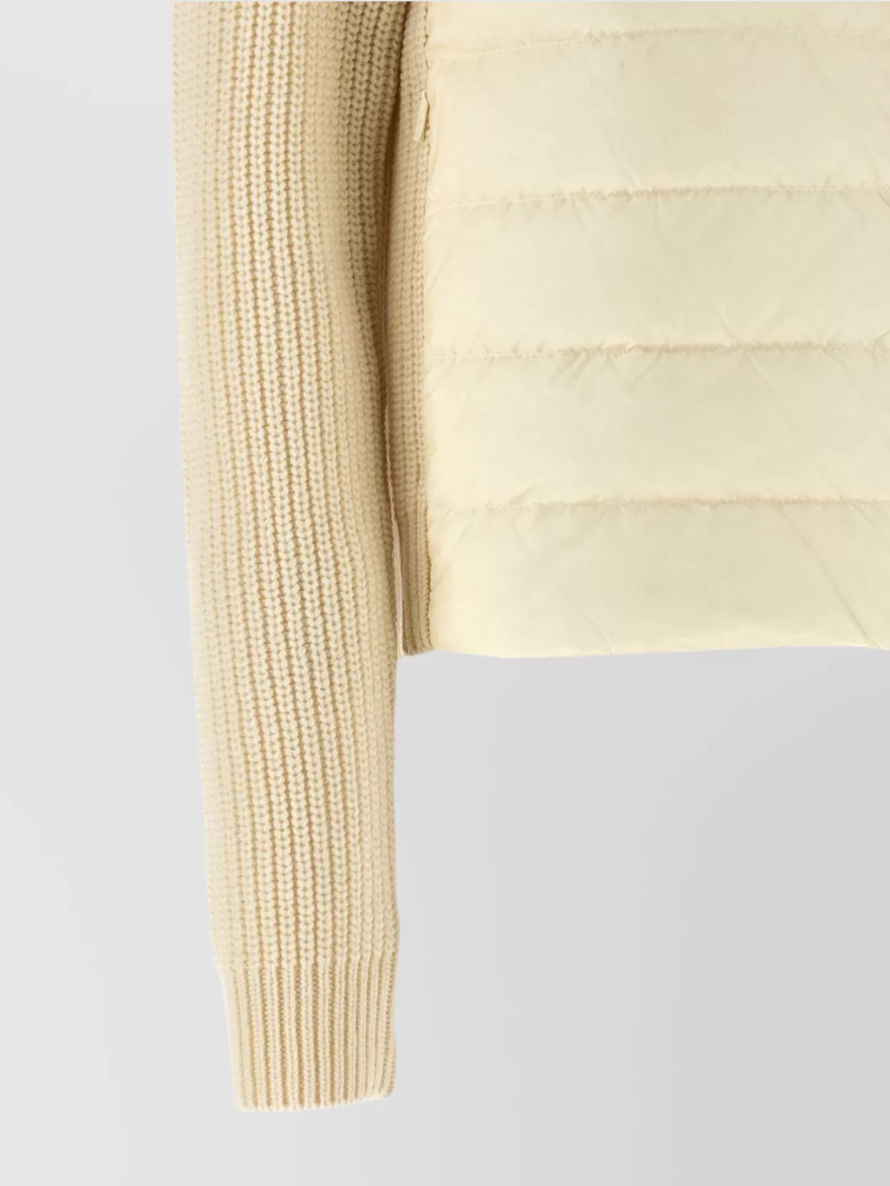 Moncler Padded Cardigan Sweaters And Cardigans White In Neutral