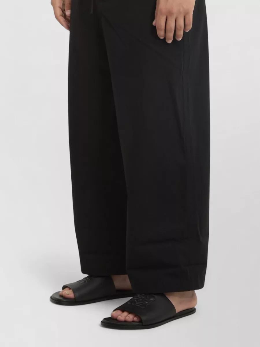 Jacquemus Cotton Mid-Rise Wide-Leg Tailored Trousers