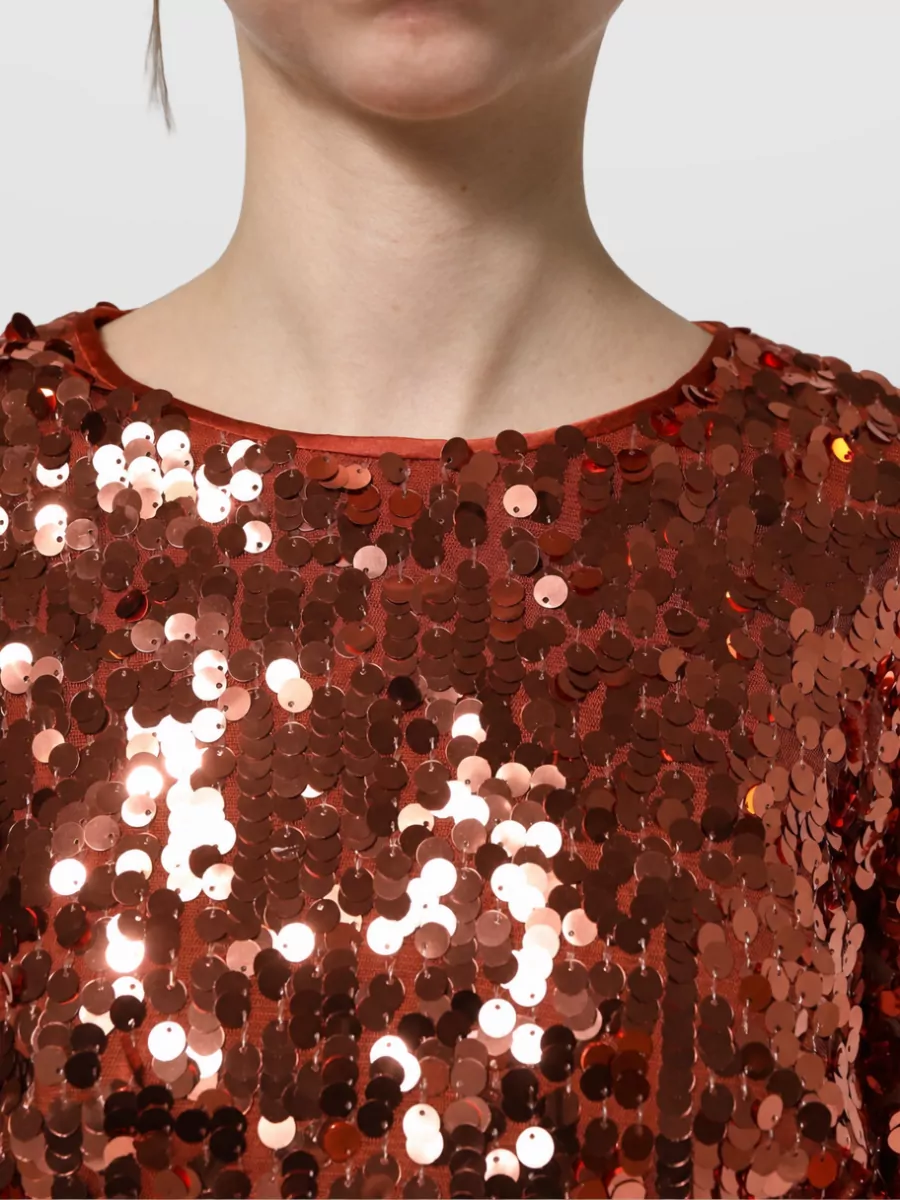 Dolce&Gabbana Sequined Long-Sleeve Cropped Jacket