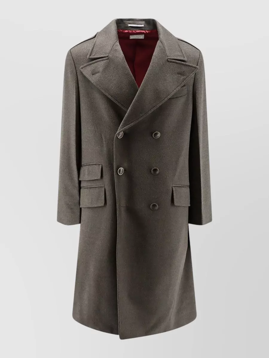 Brunello Cucinelli virgin wool double-breasted suit jacket