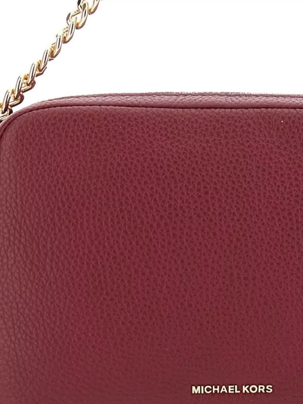 Michael Kors Leather Camera Bag Chain Strap