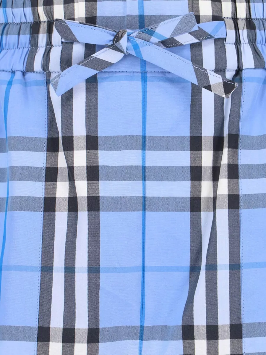 Burberry Cotton Checked Straight-Leg Knee-Length Shorts
