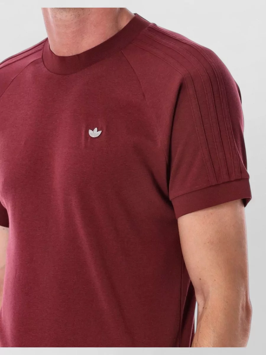 Adidas Originals Wool-Blend Slim-Fit Ribbed-Trim T-Shirt