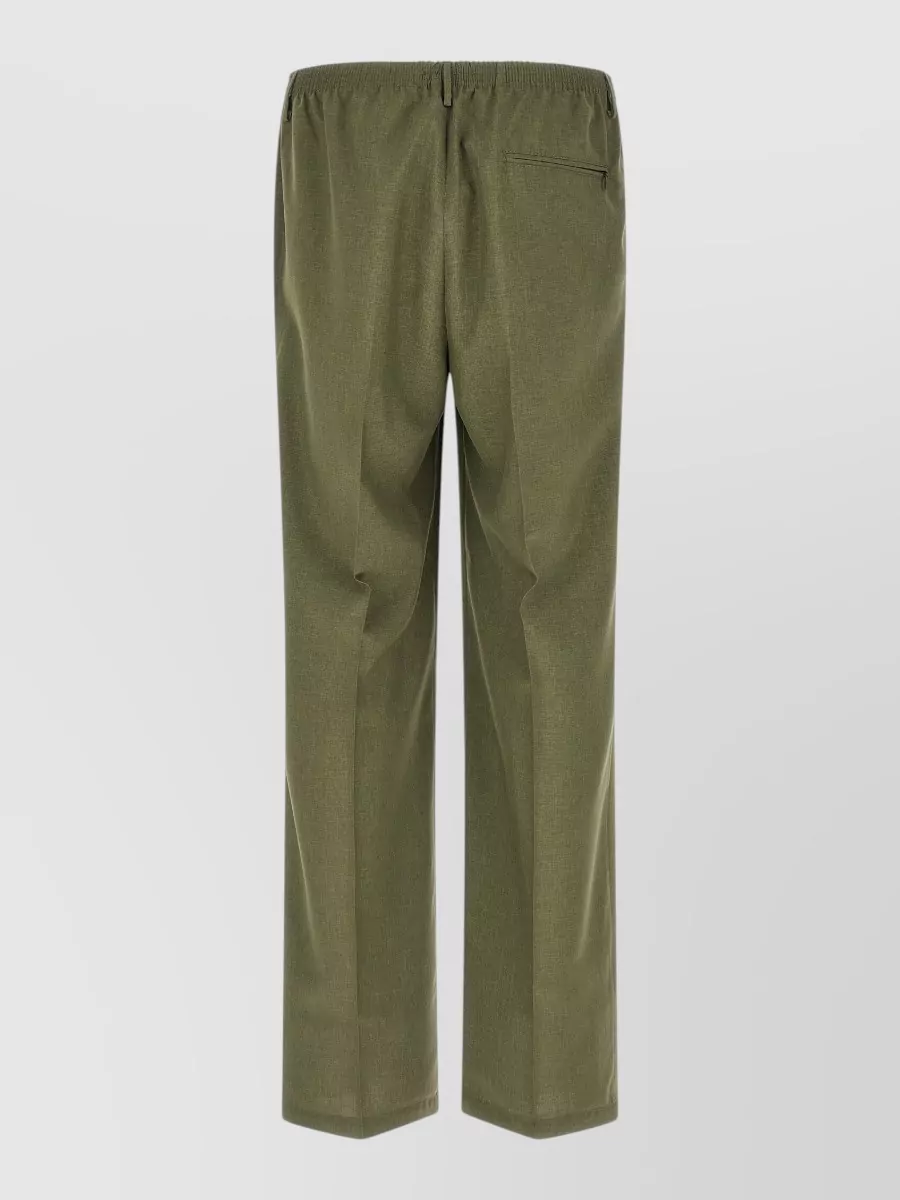 Cellar Door Pleated Straight-Leg Trousers