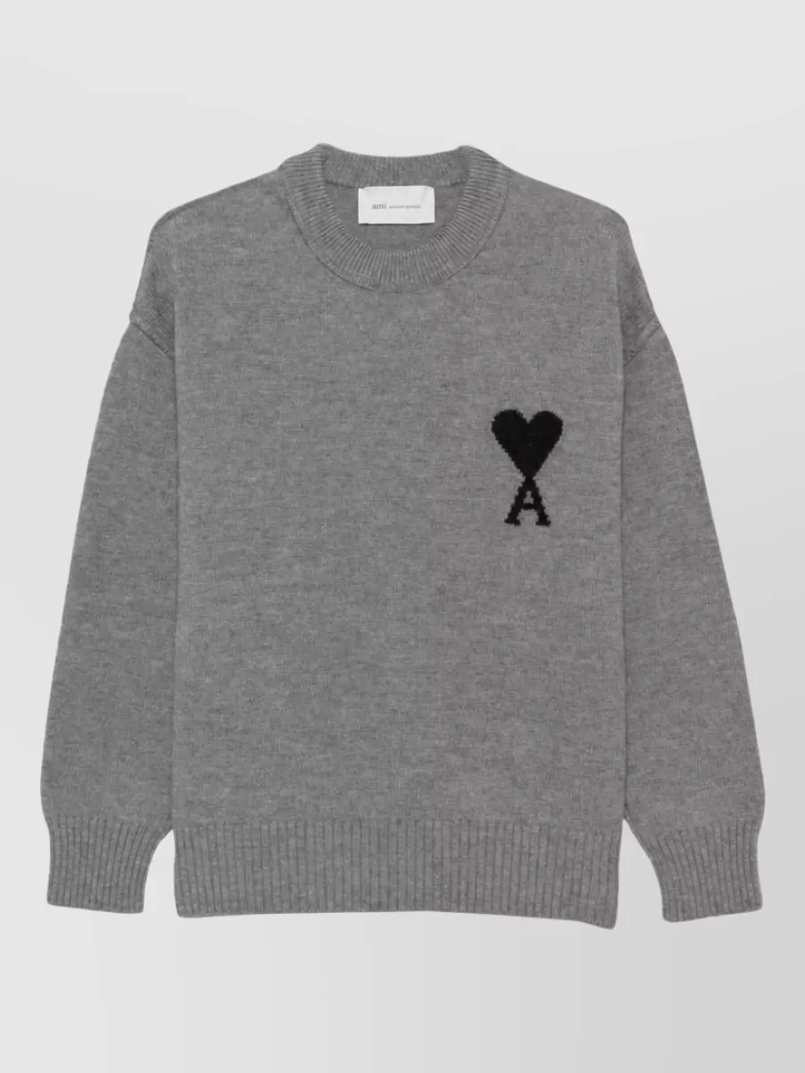 Ami Paris Wool crewneck sweater