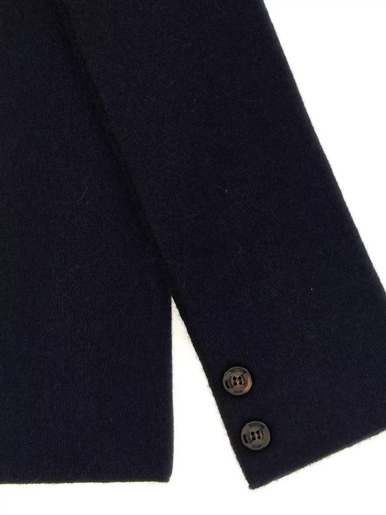 Moorer Cashmere Scarf Button Accents Rectangular Shape