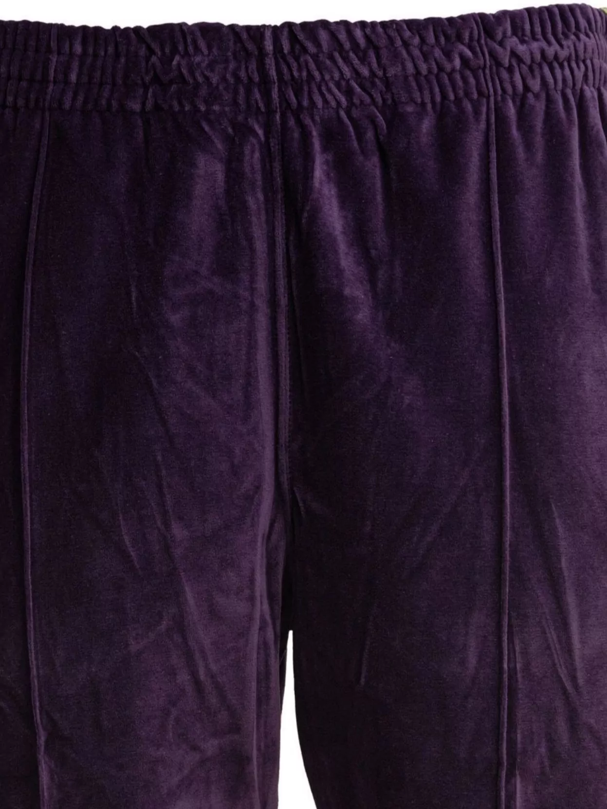 NEEDLES ELASTIC WAISTBAND TROUSERS WITH SIDE STRIPE DETAIL