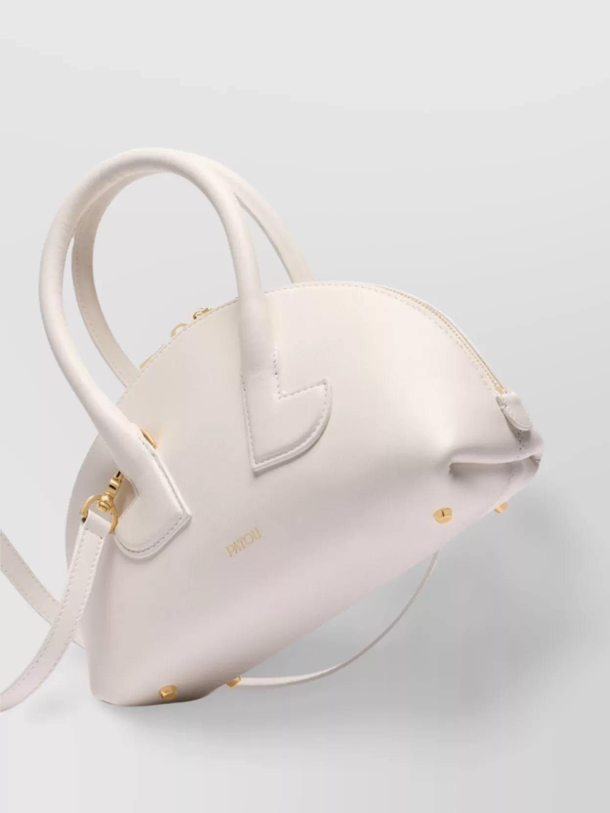 Patou Shoulder Bag Structured Detachable Strap