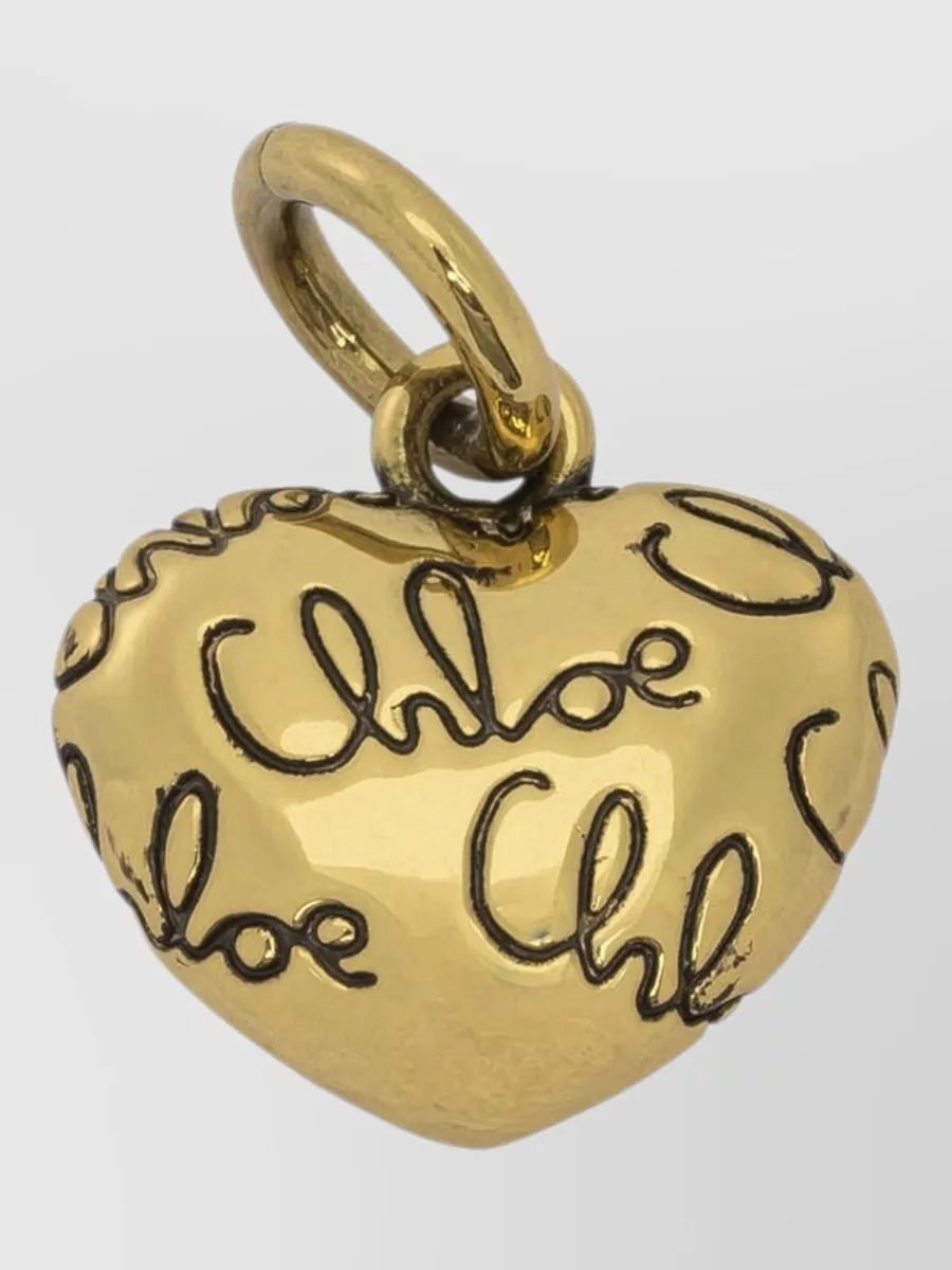 Chloé Heart Logo Charm Necklace