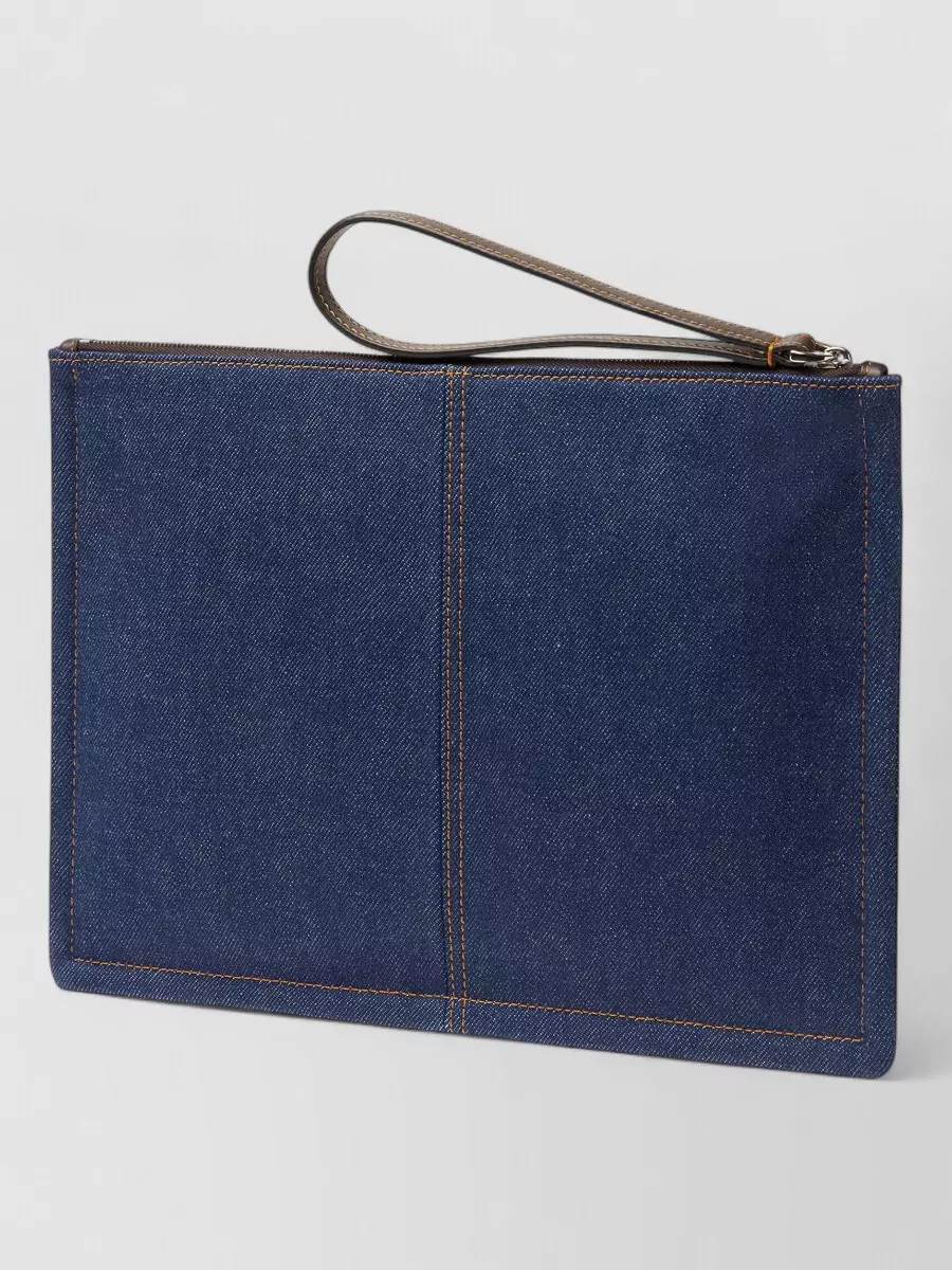Fendi Denim Flat Pouch