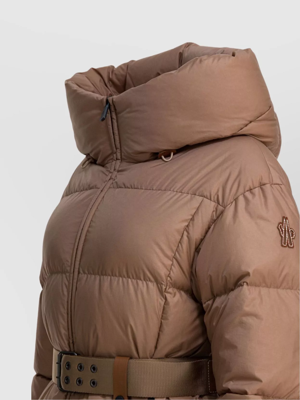 Moncler Grenoble Short Down Jacket Belted Waist