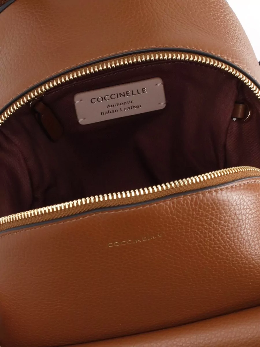 Coccinelle Leather Rucksack Top Handle Shoulder Straps