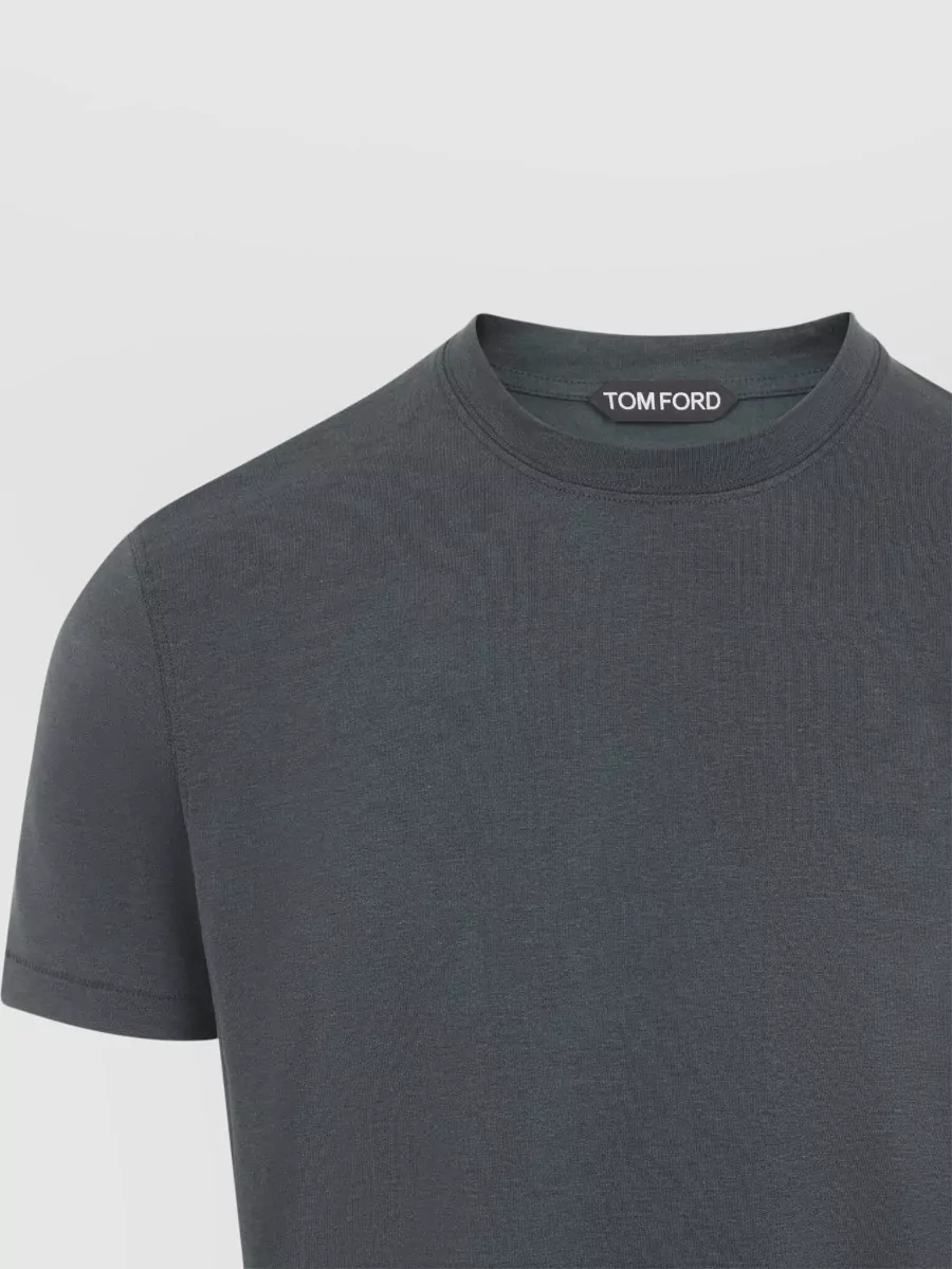 Tom Ford Lyocell Cotton Jersey Crew Neck Short Sleeve T-Shirt