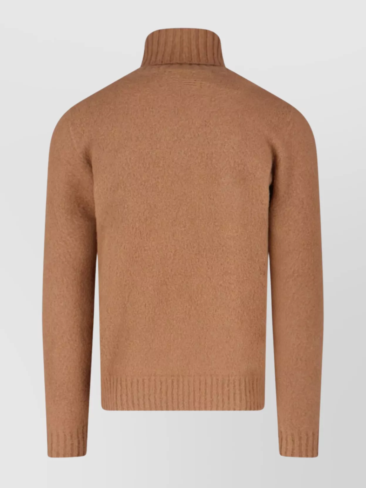 Drumohr Crewneck Ribbed Sweater Long Sleeves In Brown