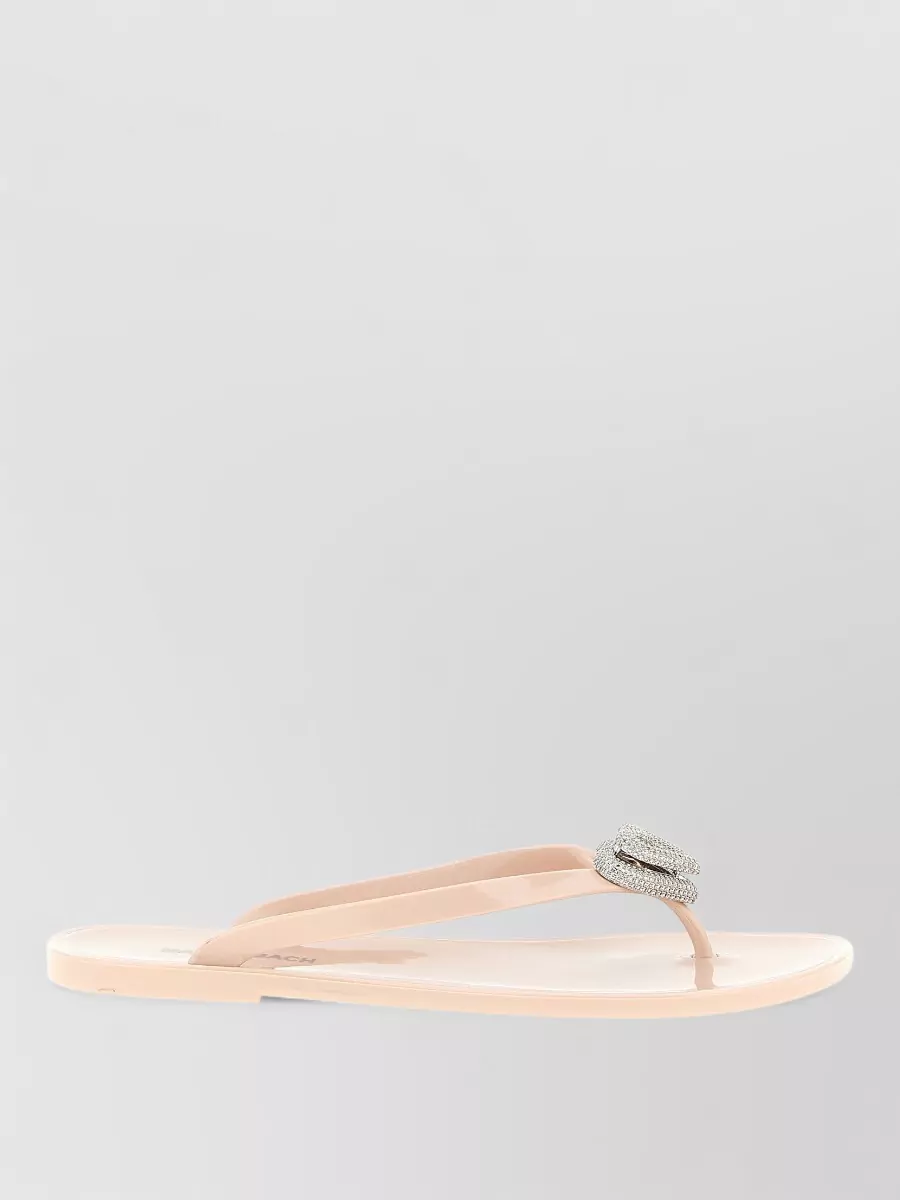 Mach & Mach Crystal-Embellished Thong Sandals