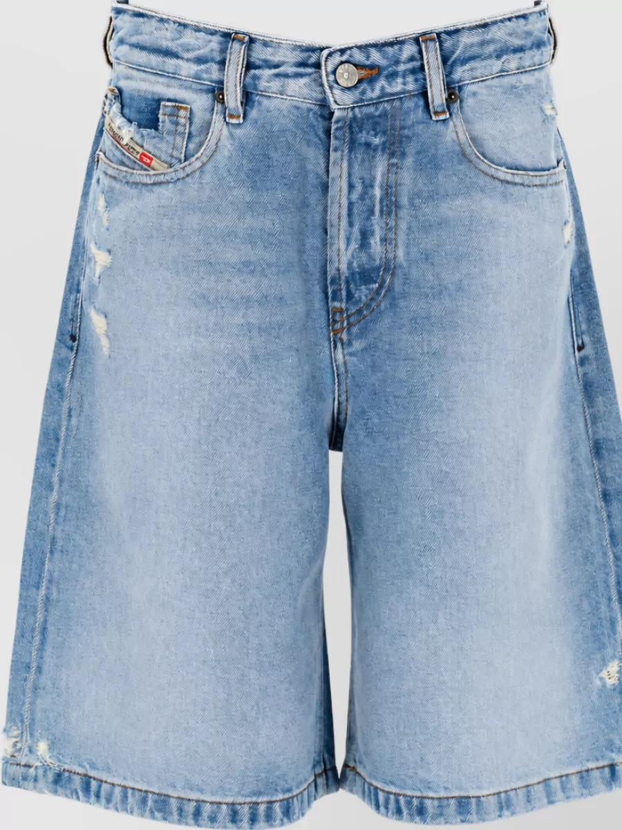 Diesel High Waist De Sire Casual Denim Shorts