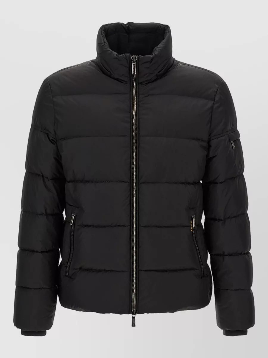Moorer cashmere wool quilted puffer jacket