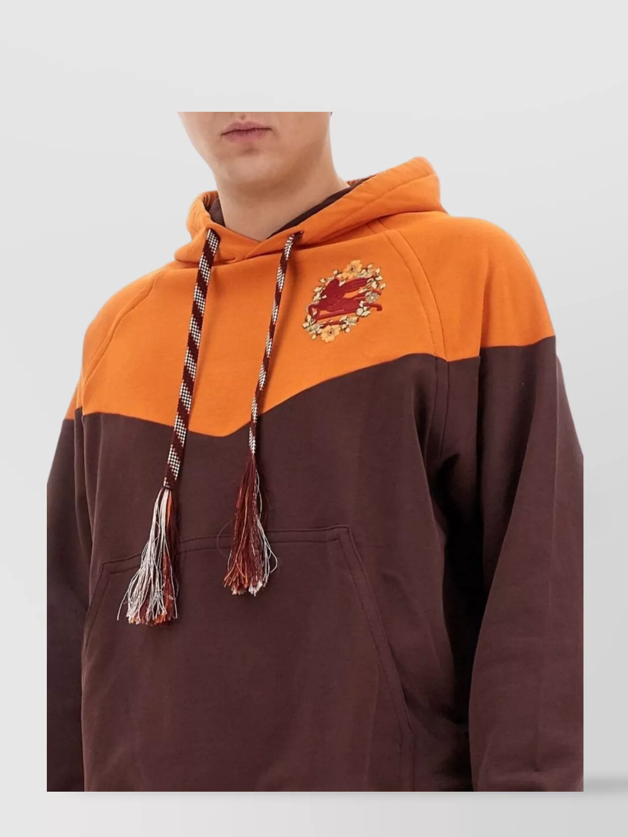 Etro Logo Hooded Sweatshirt Kangaroo Pocket