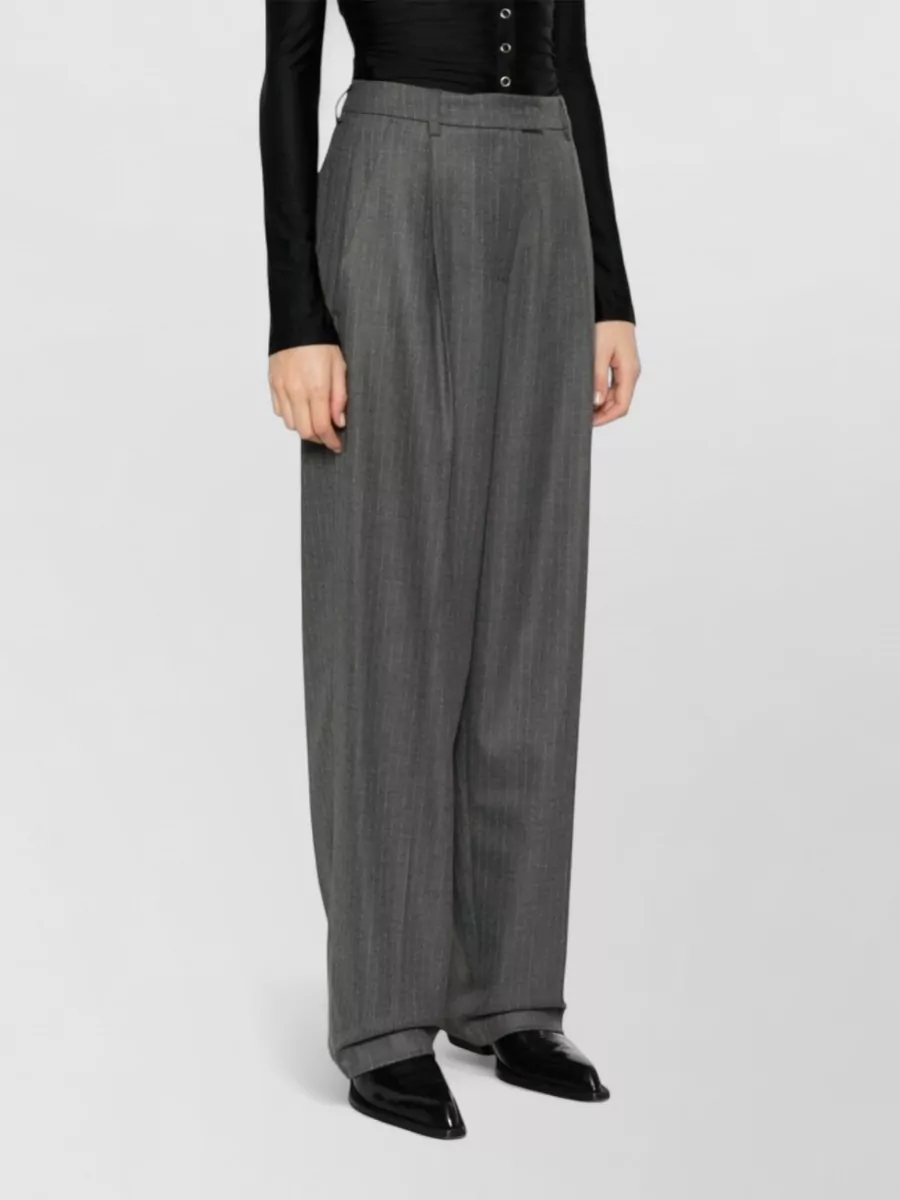 Drhope Pleated Wide-Leg Trousers