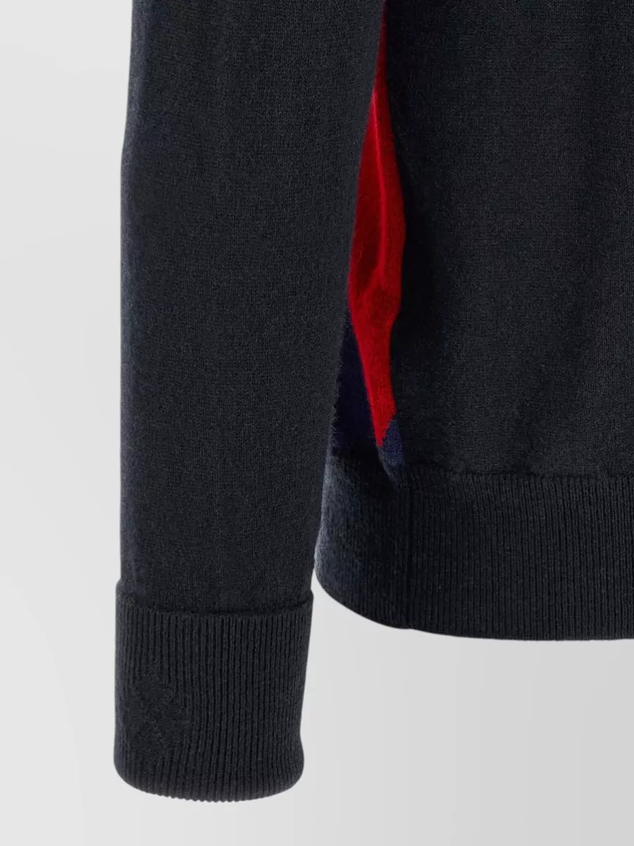 Ballantyne Cashmere Diamond Intarsia Turtleneck Jumper