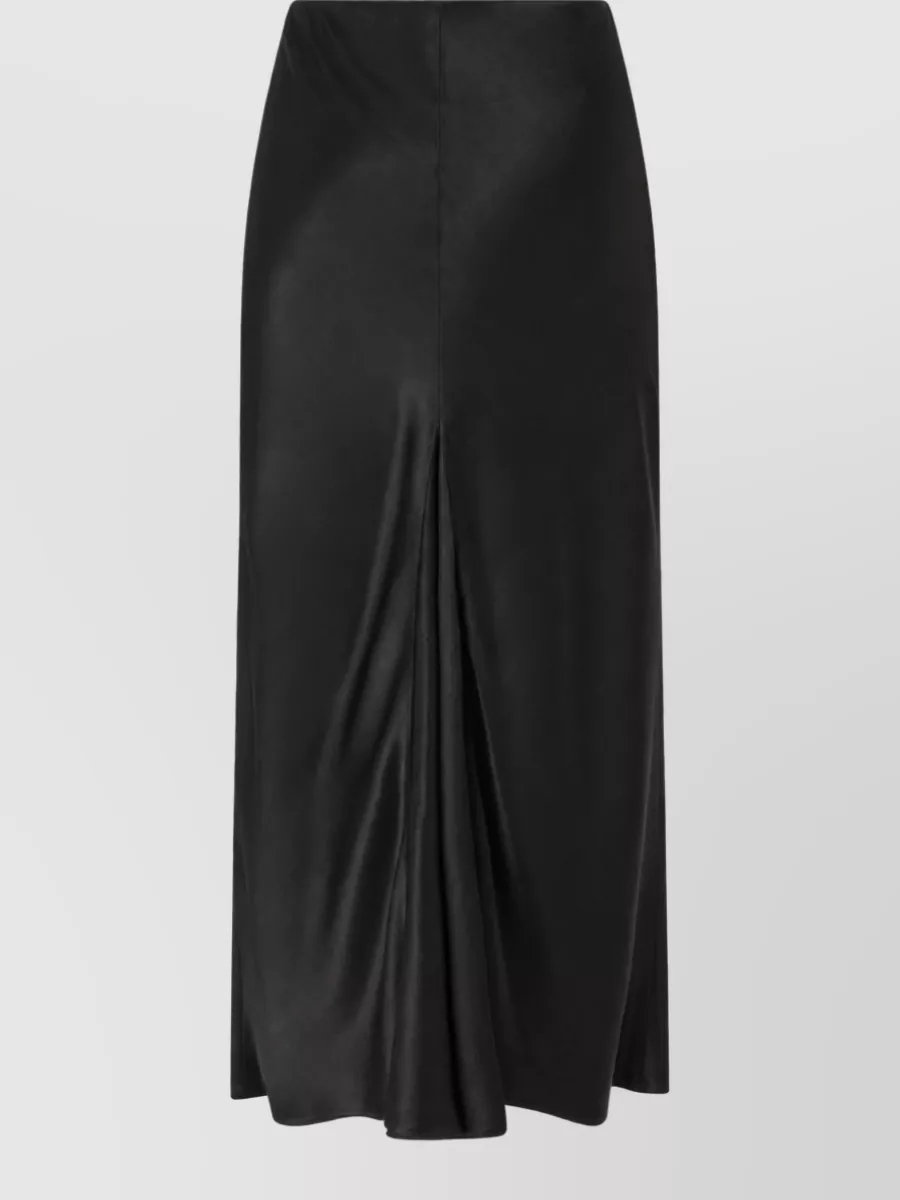 Pinko cotton draped high-rise skirt