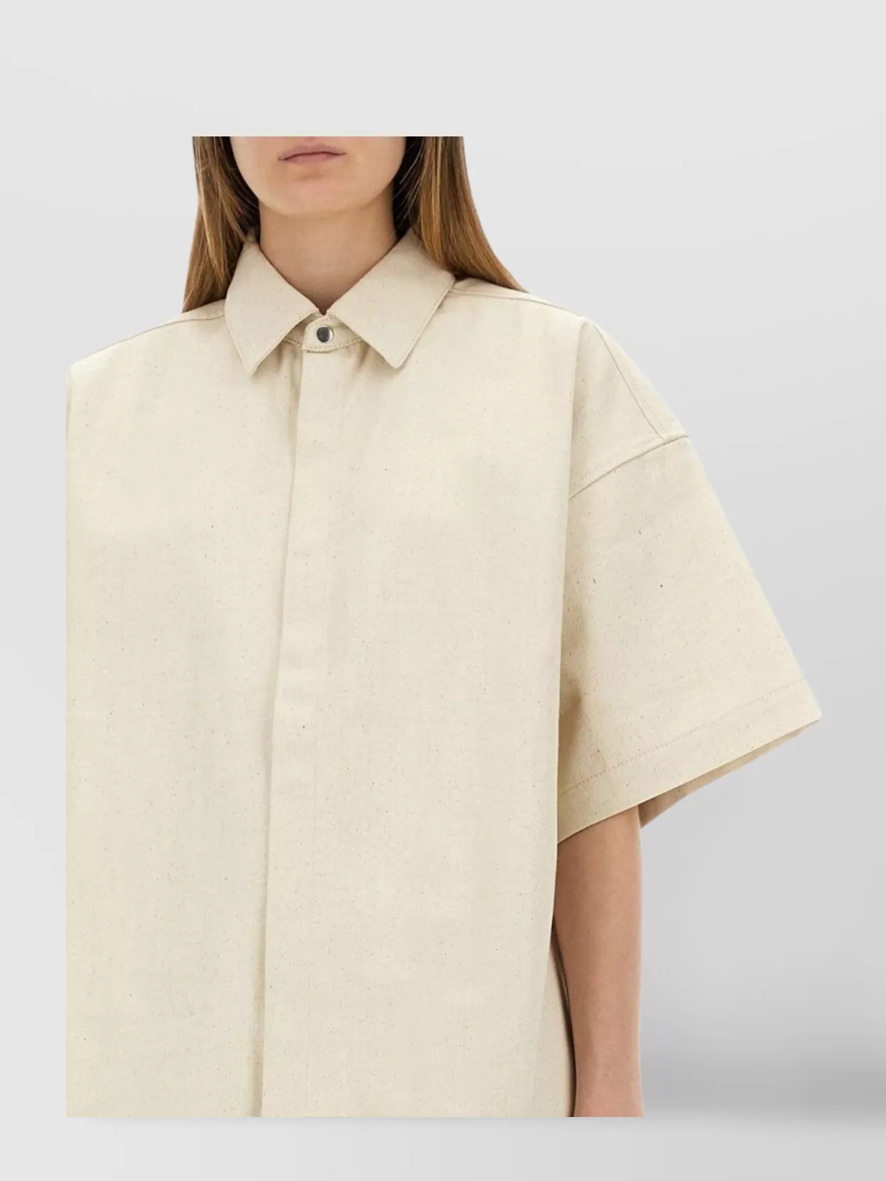 Jil Sander Oversized Cotton Shirt Boxy Silhouette