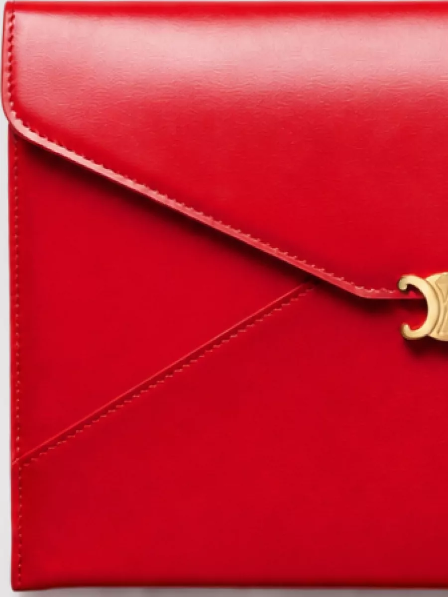Celine Leather Envelope Clutch Bag