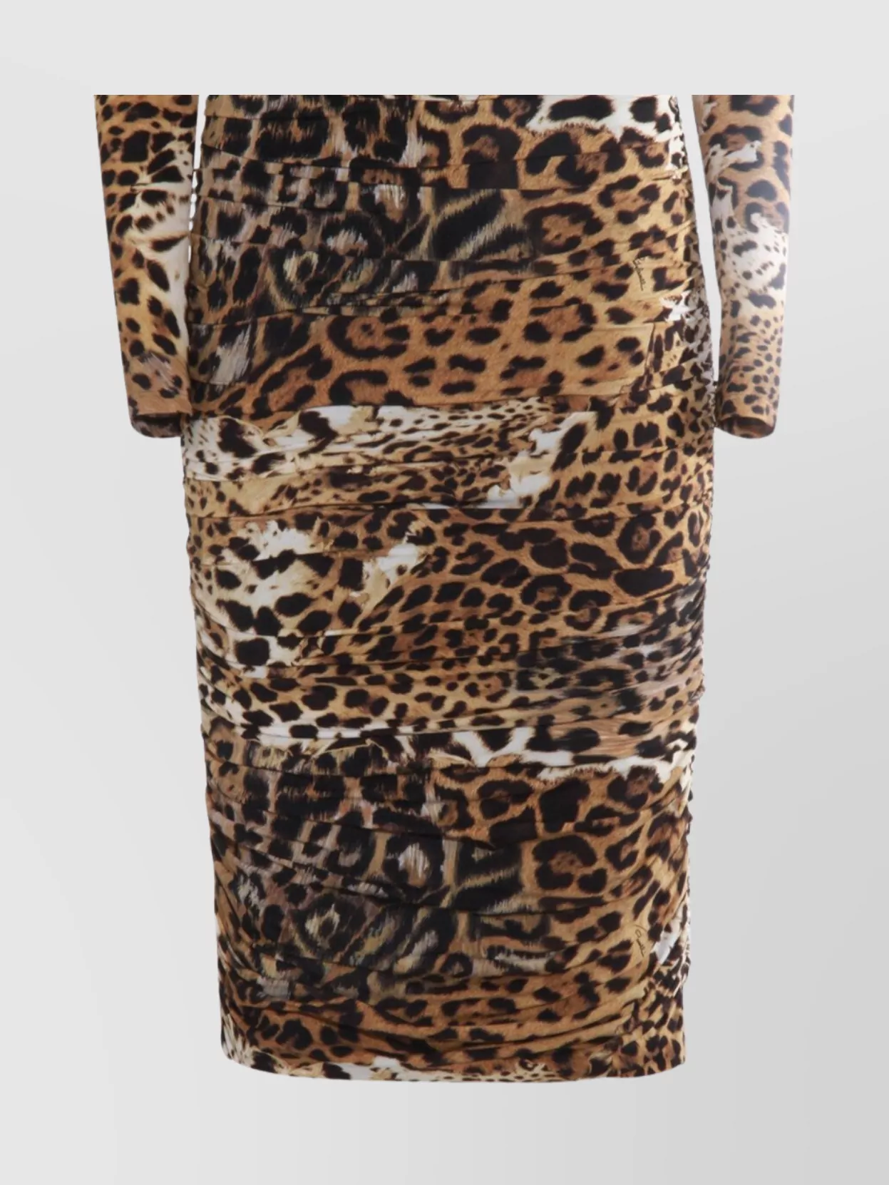 Roberto Cavalli Knee Length Dress Leopard Print