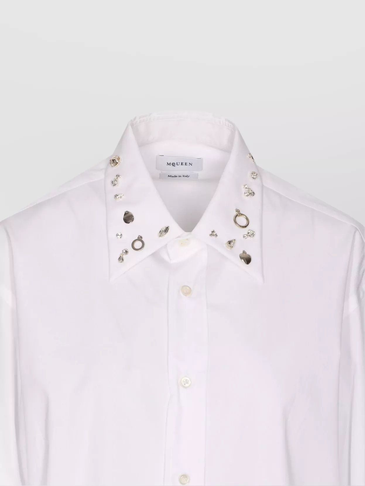 Alexander Mcqueen Embellished Collar Long Sleeves Shirt