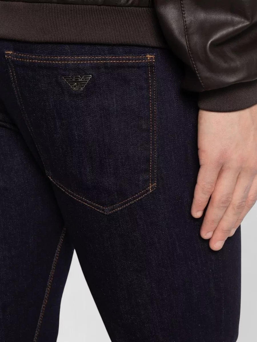 Emporio Armani Denim Mid-Rise Skinny Trousers