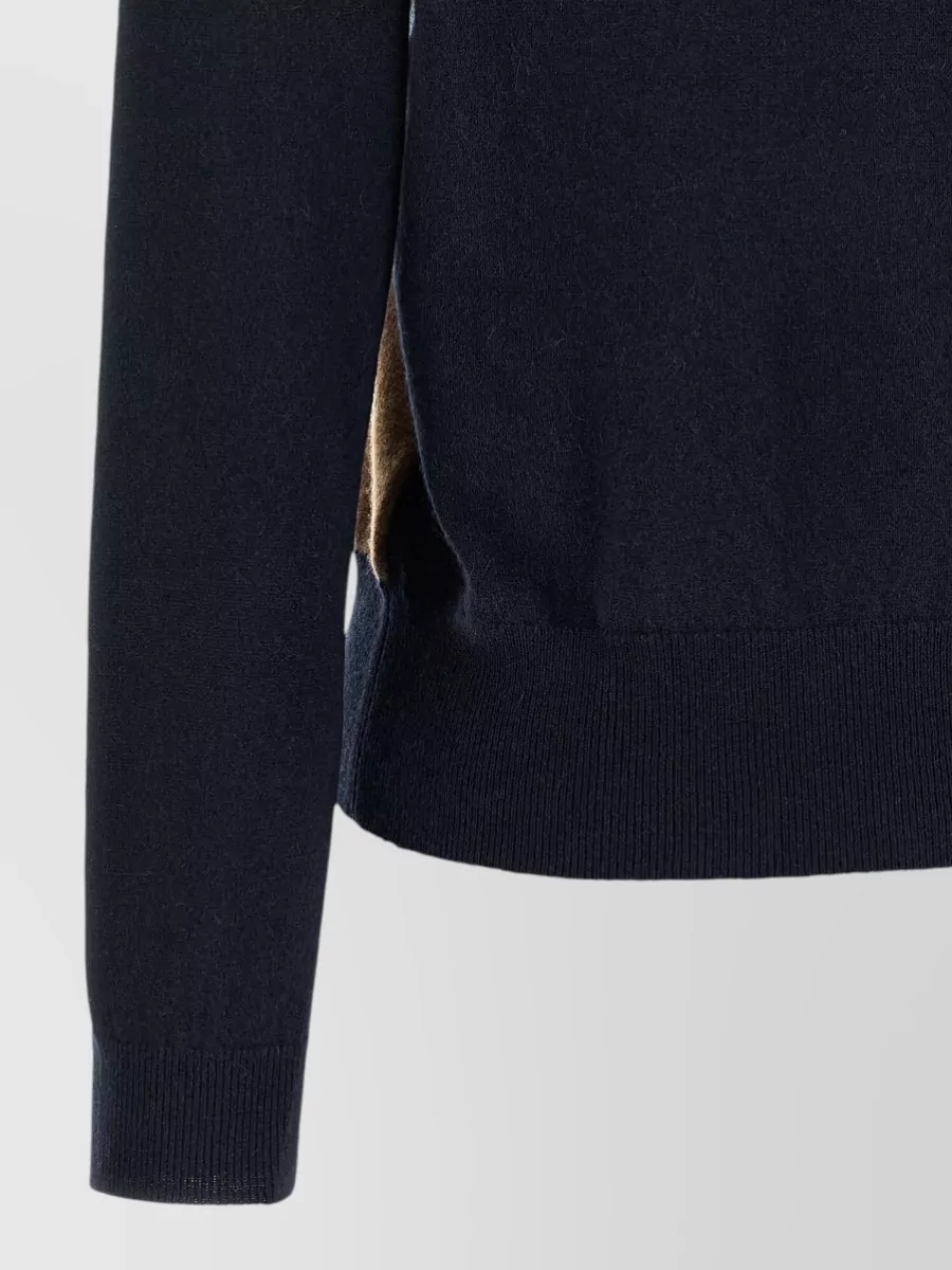 Ballantyne Cashmere Argyle V-Neck Jumper