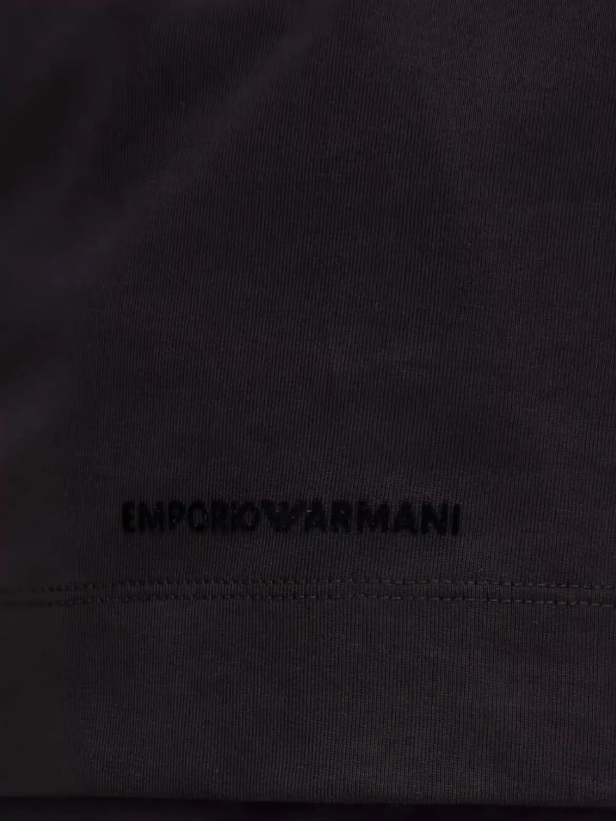 Emporio Armani Crew Neck Short Sleeve T-Shirt With Back Print