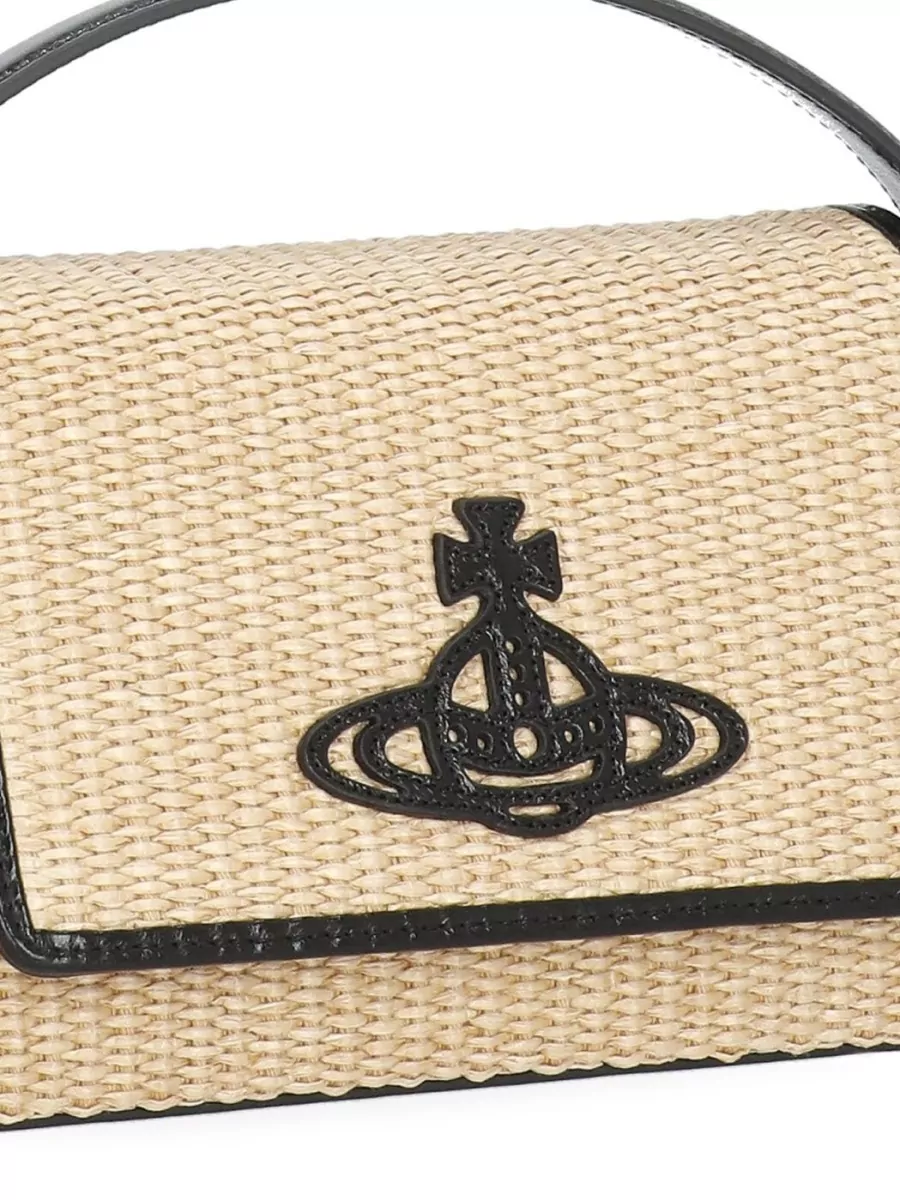 Vivienne Westwood Hazel Medium Raffia Shoulder Bag