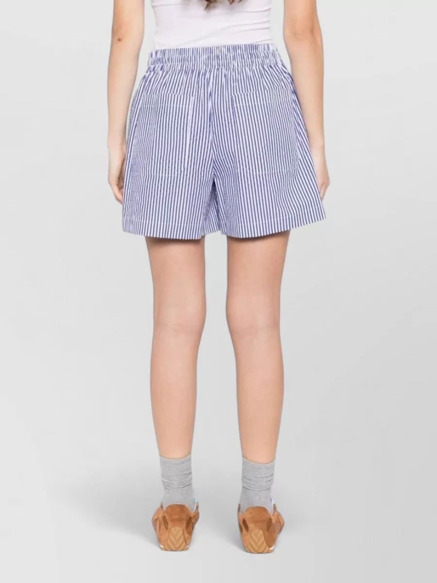 Parosh Striped Cotton Shorts