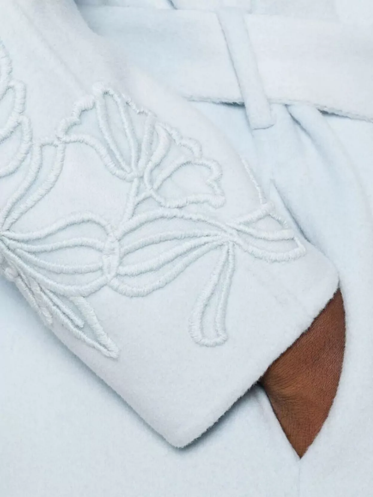 Ermanno Firenze Belted Coat With Notched Lapels And Pockets