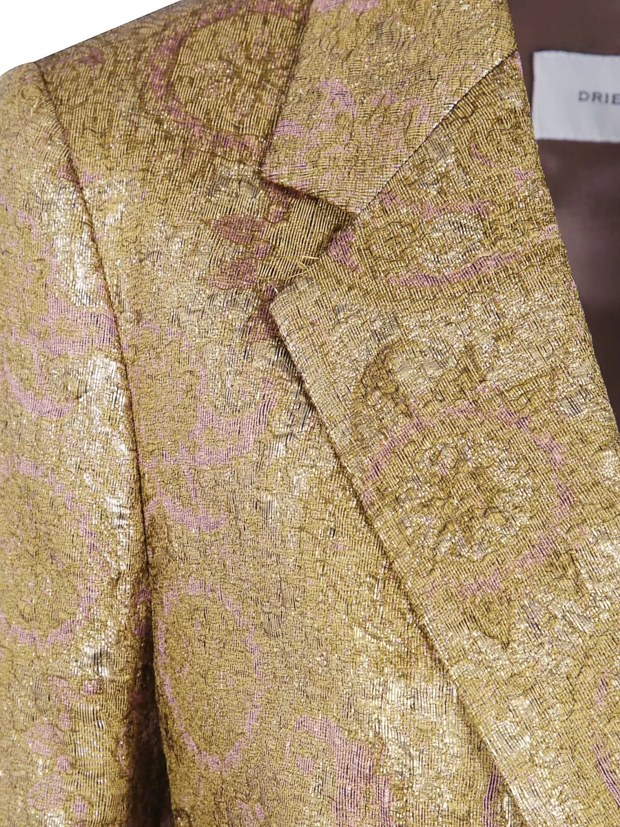 Dries Van Noten Silk Single-Breasted Blazer