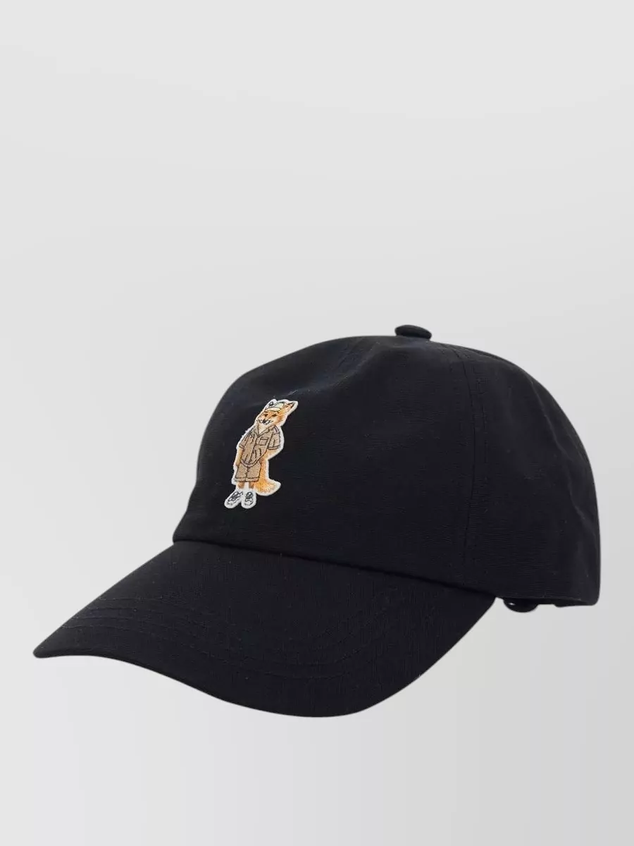 Maison Kitsuné cotton dressed fox baseball cap
