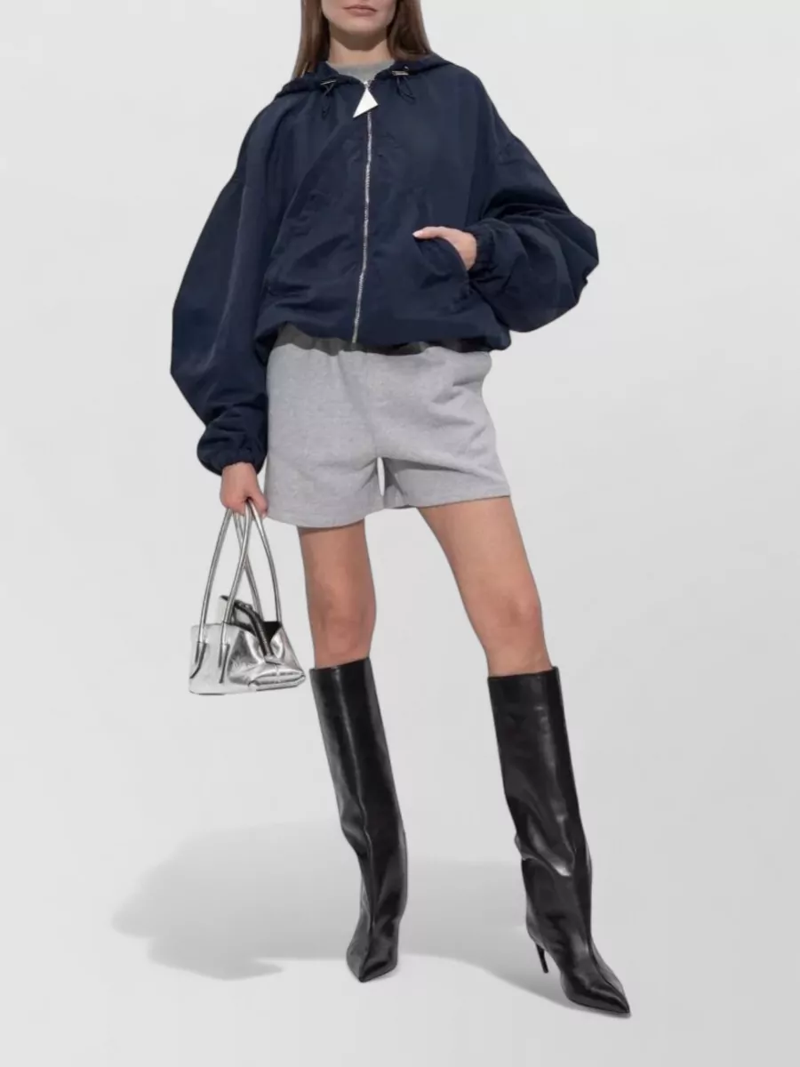 The Attico Elastic Waist Shorts Side Pockets Design