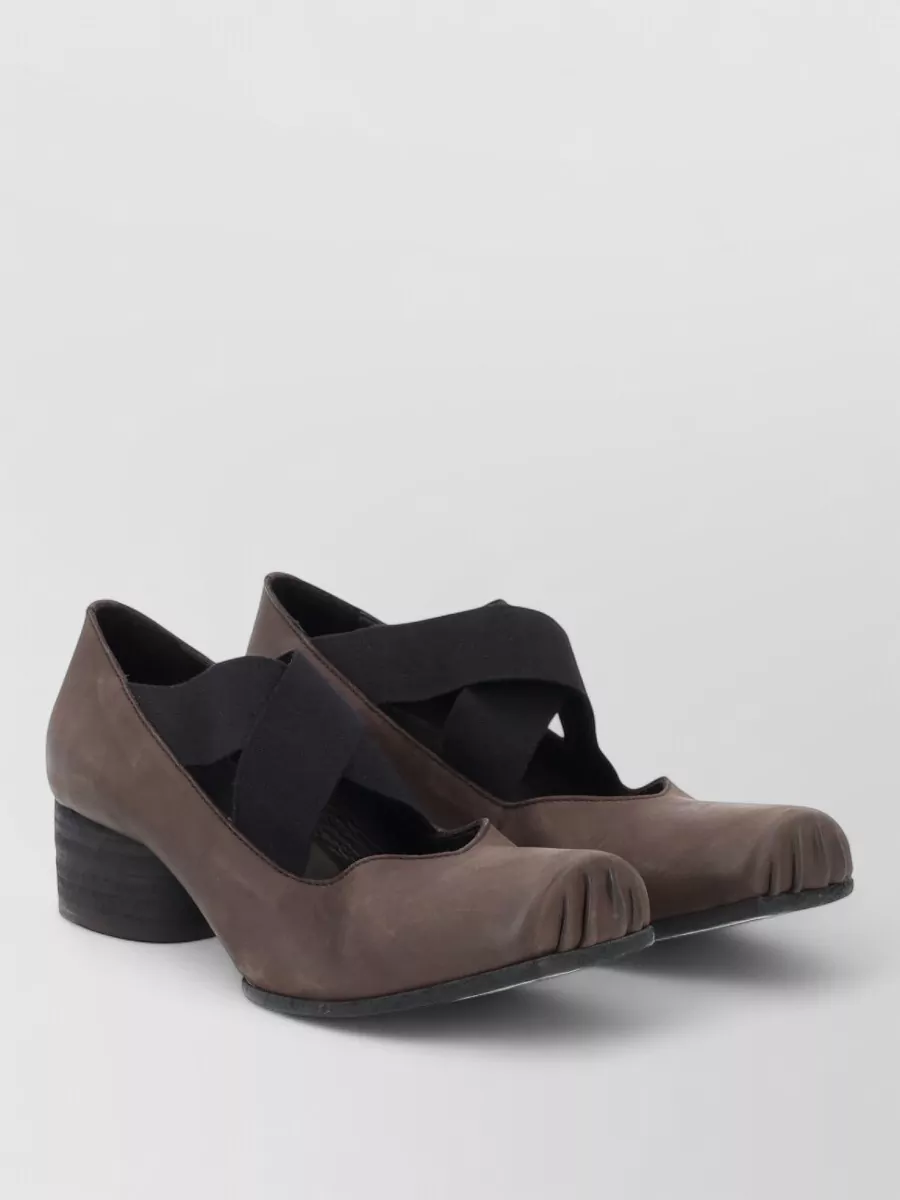 Uma Wang Leather Block Heel Pumps