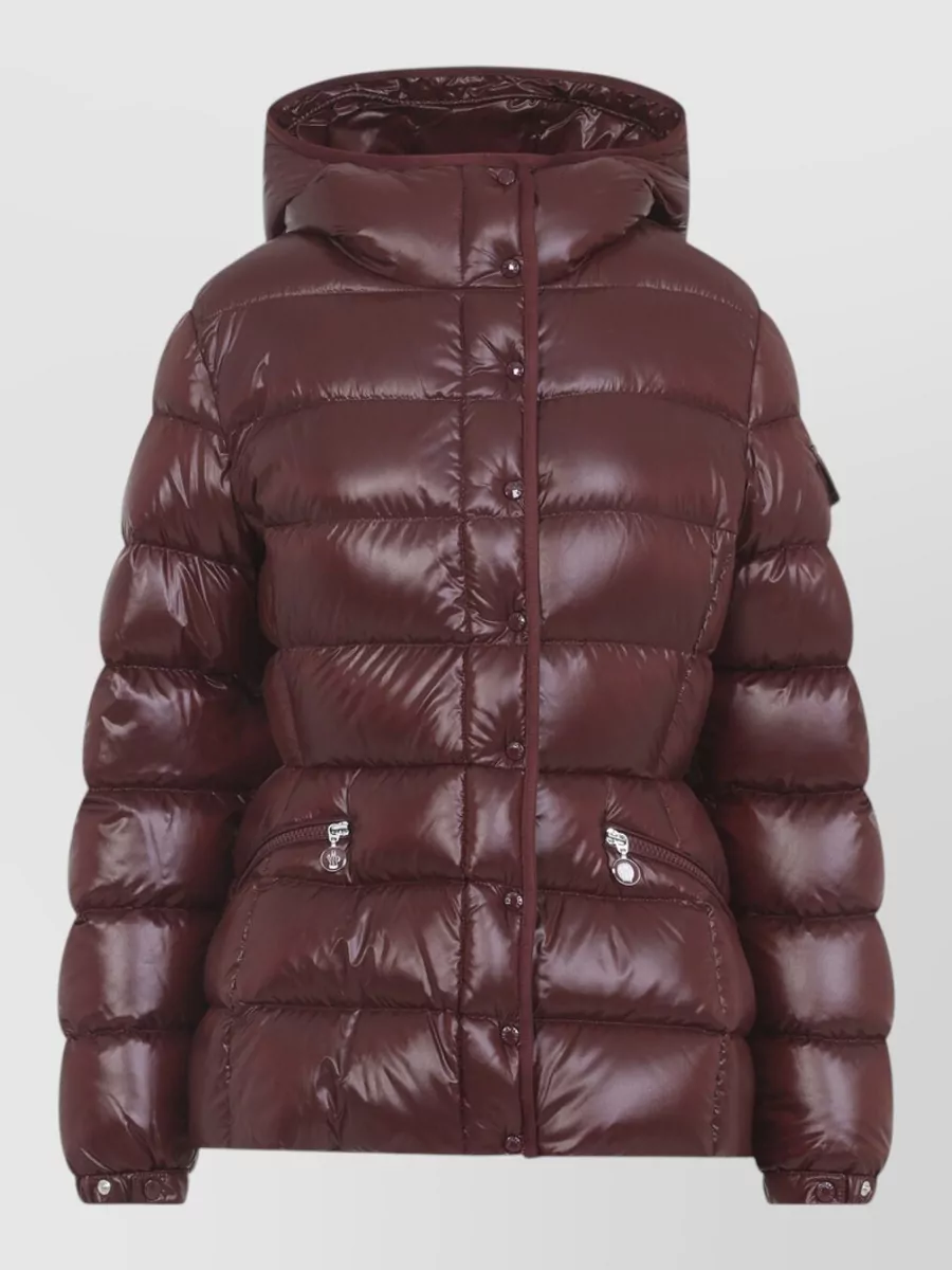 Moncler down hooded quilted slim-fit puffer jacket
