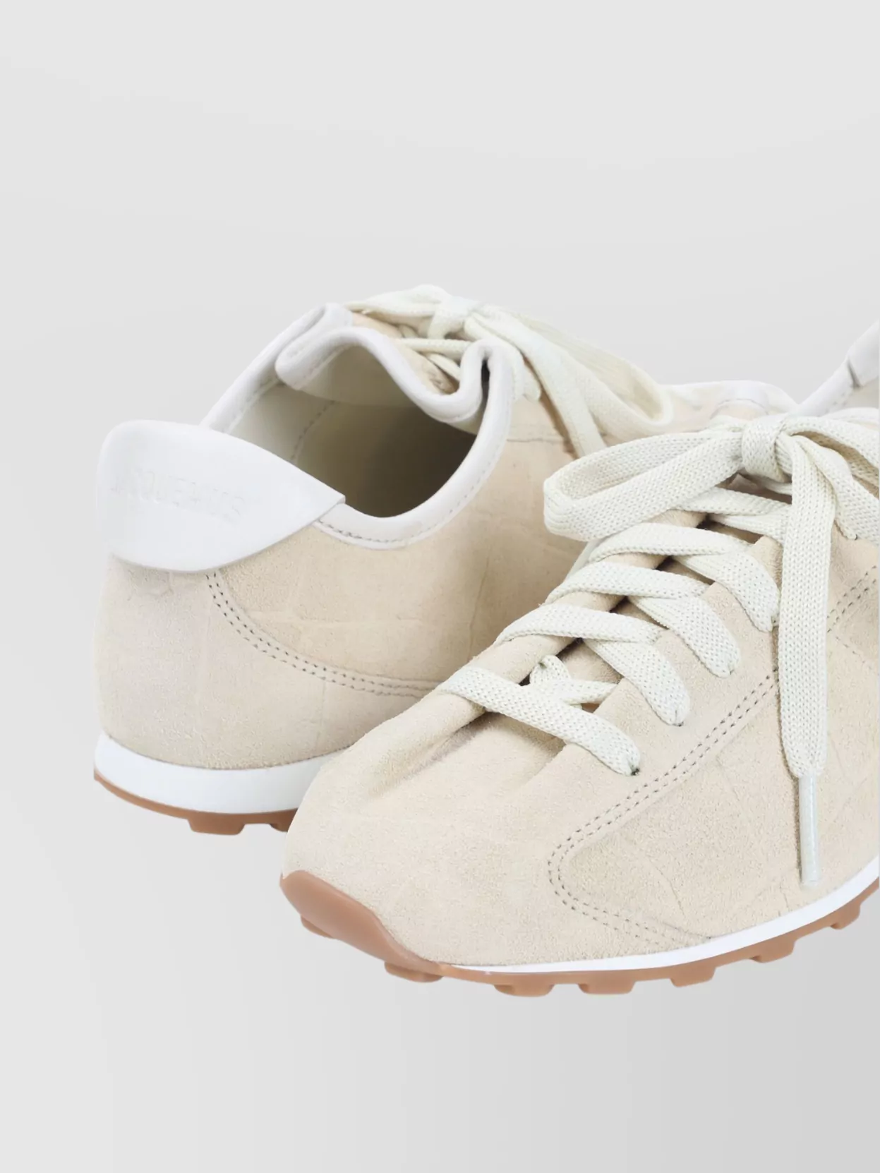 Jacquemus Low-Top Rubber Sole Sneakers With Textured Finish