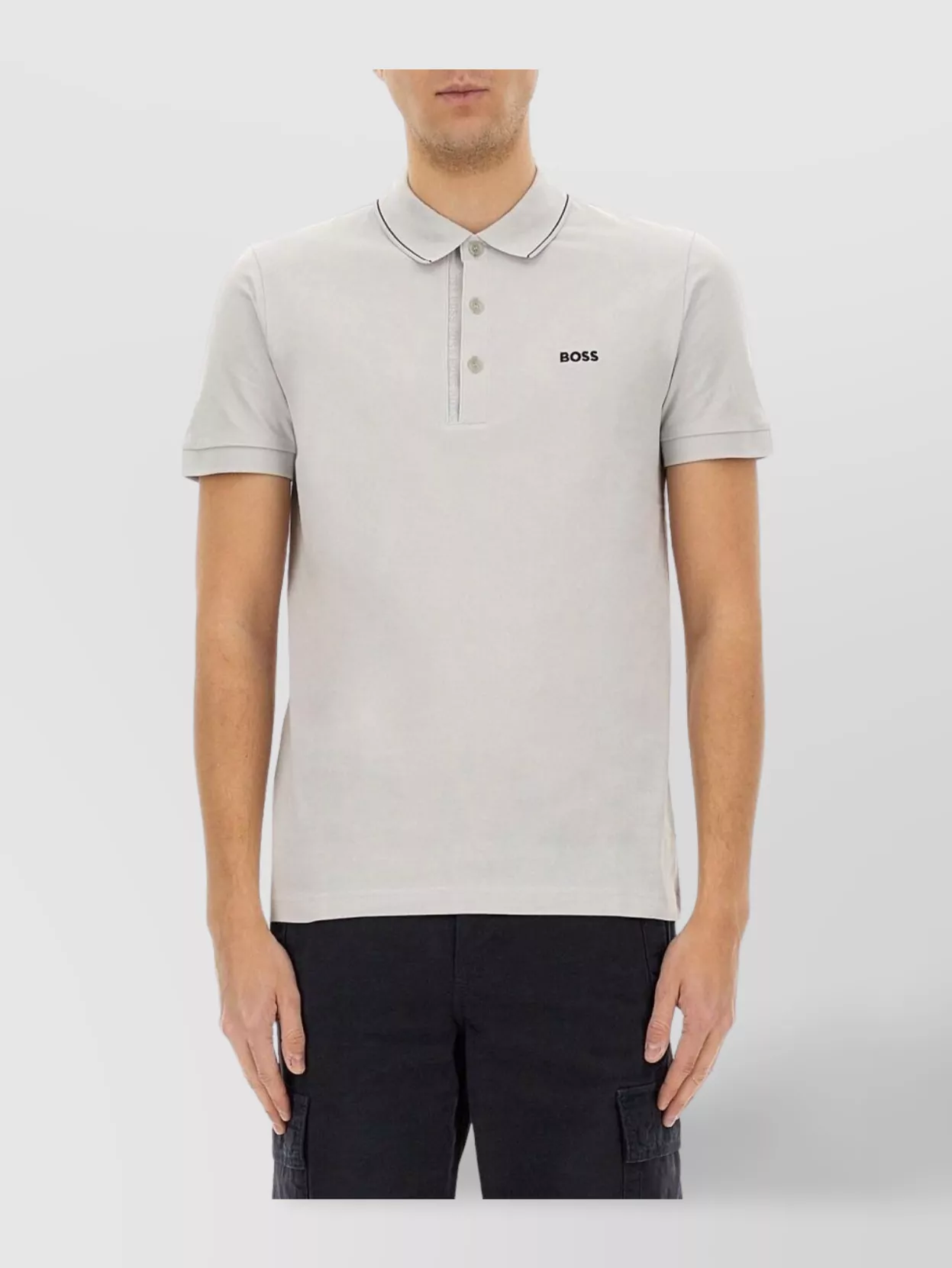 Boss Collared Shirt With Short Sleeves