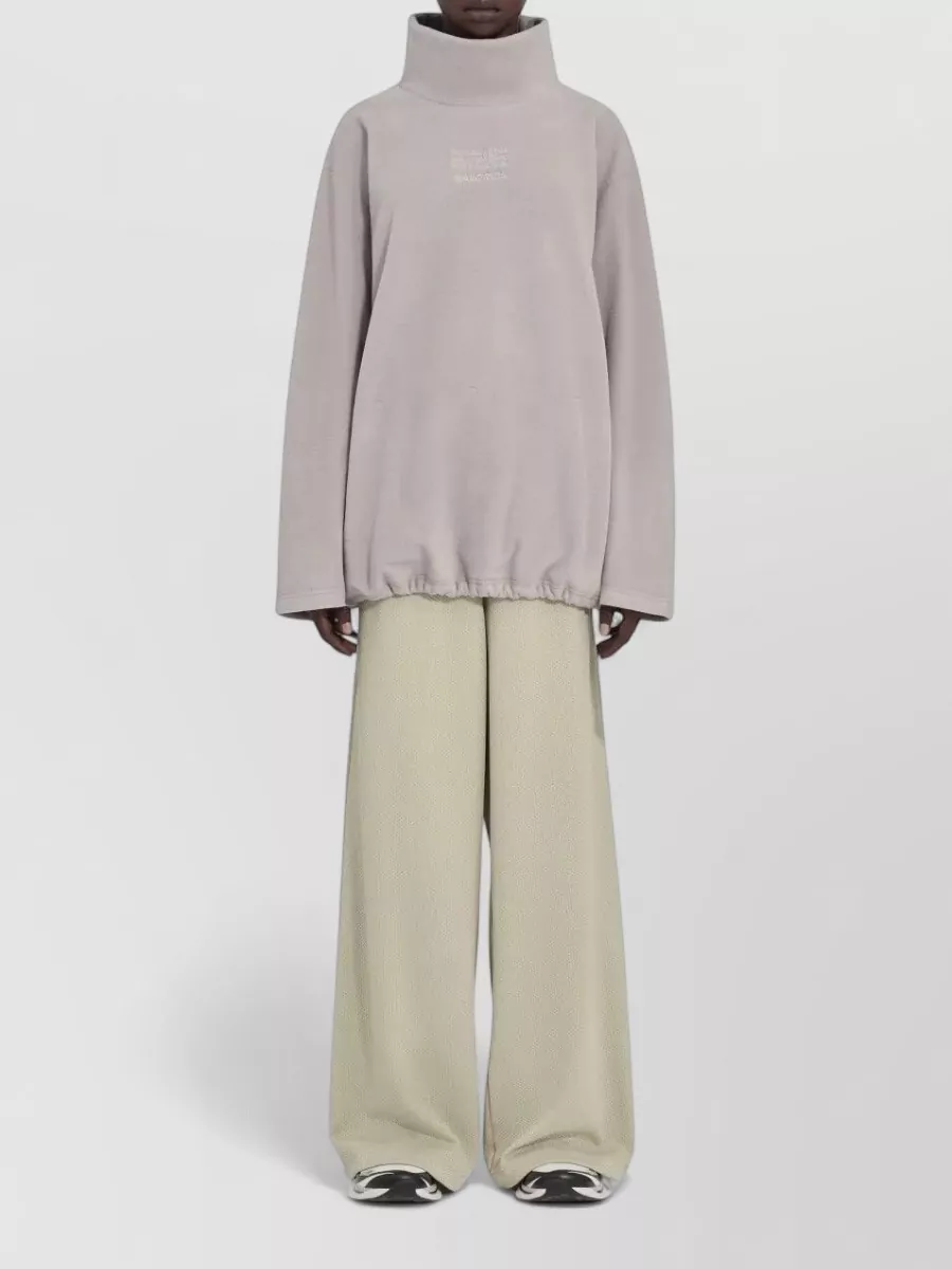 Mm6 Maison Margiela High-Neck Long-Sleeve Top